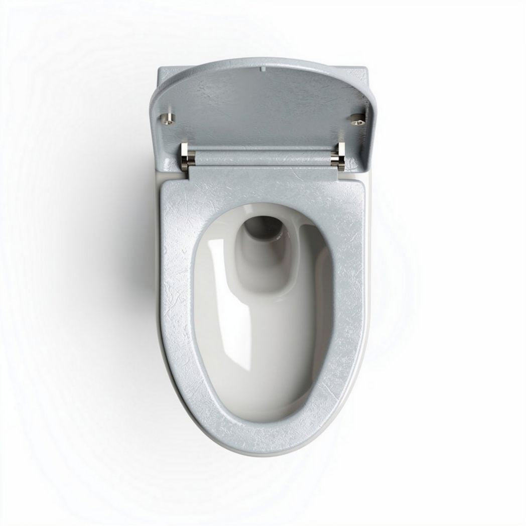 Commercial grade toilet bowl with elongated shape in white color 45 x 37 x 15cm