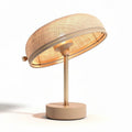 Table lamp with fabric shade and metal base in beige 30 x 30 x 50cm